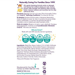 Fairy Tales curly hair shampoo bottle back label details.