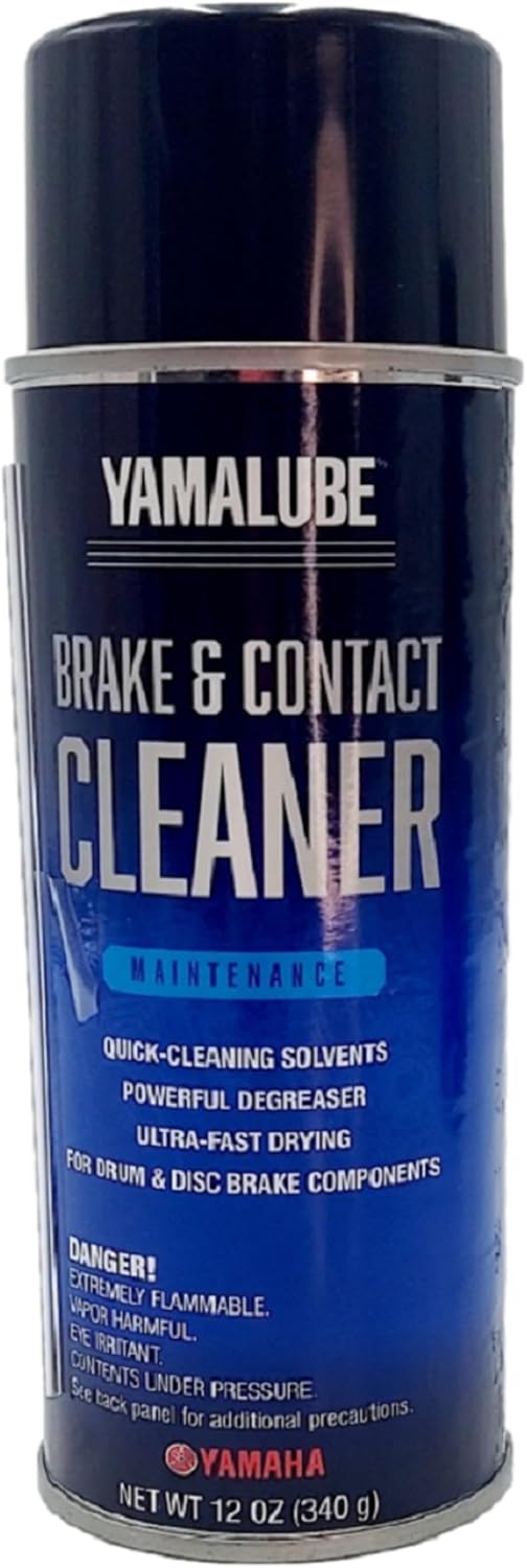 Yamaha Yamalube Brake and Contact Cleaner 12 Ounce aerosol can front view