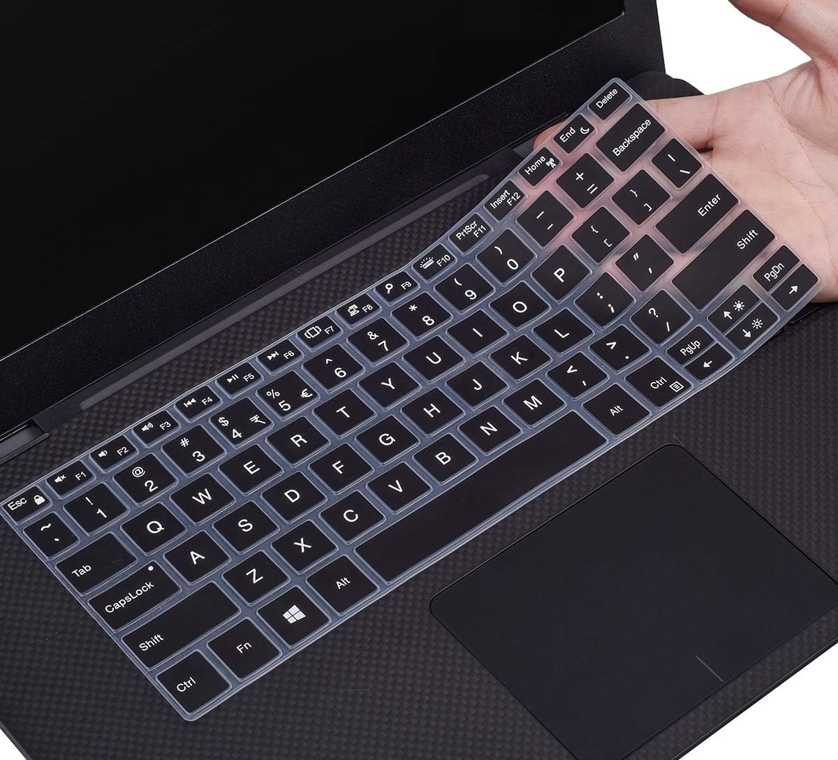 Keyboard Cover Skin for Dell XPS 13 9305 2021/ Dell XPS 13 9380 / Dell XPS 13 9370 9365 13.3" Laptop, Dell XPS 13 Accessories, Black - Image 1