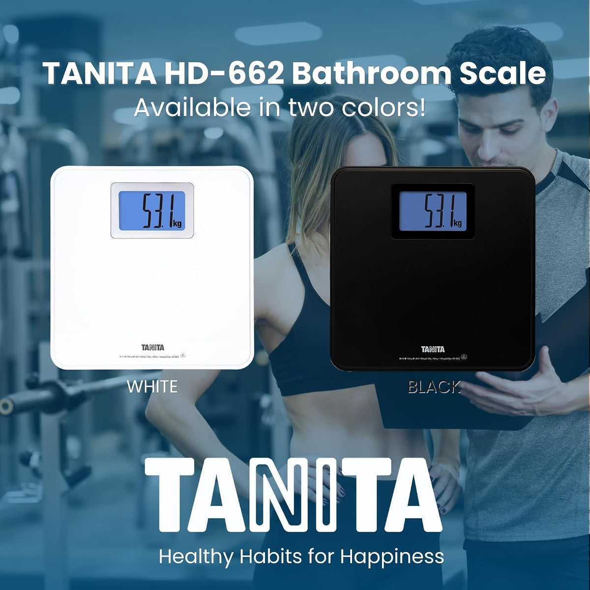 Tanita weight scale packaging and included accessories