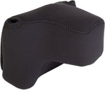 OP/TECH USA Soft Pouch - Compact digital camera case, lightweight accessories pouch, sleek neoprene sleeve for DSLR, perfect for backpacks & travel - durable protection in style | D-Small | Black - Image 14