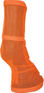 Demonstration of hook and loop closure on Cashel leg guards