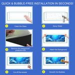Vibrant marine life and coral reef pattern fish tank background film.