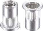 uxcell M5 Rivet Nuts Aluminium Alloy Knurled Flat Head Threaded Insert Nut Silver 50pcs - Image 9