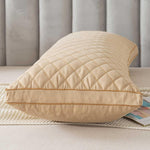 WhatsBedding long body pillow showing quilted textured fabric