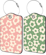 Mesmerizing Mountain Lake Scenery Luggage Tag for Suitcase 2 Pack Leather Luggage Tag with Privacy Flap Name ID Label and Metal Loop for Women Men Travel - Image 14