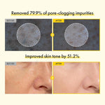 TOSOWOONG Mochi Whip cleanser texture close up with suspended brightening capsules