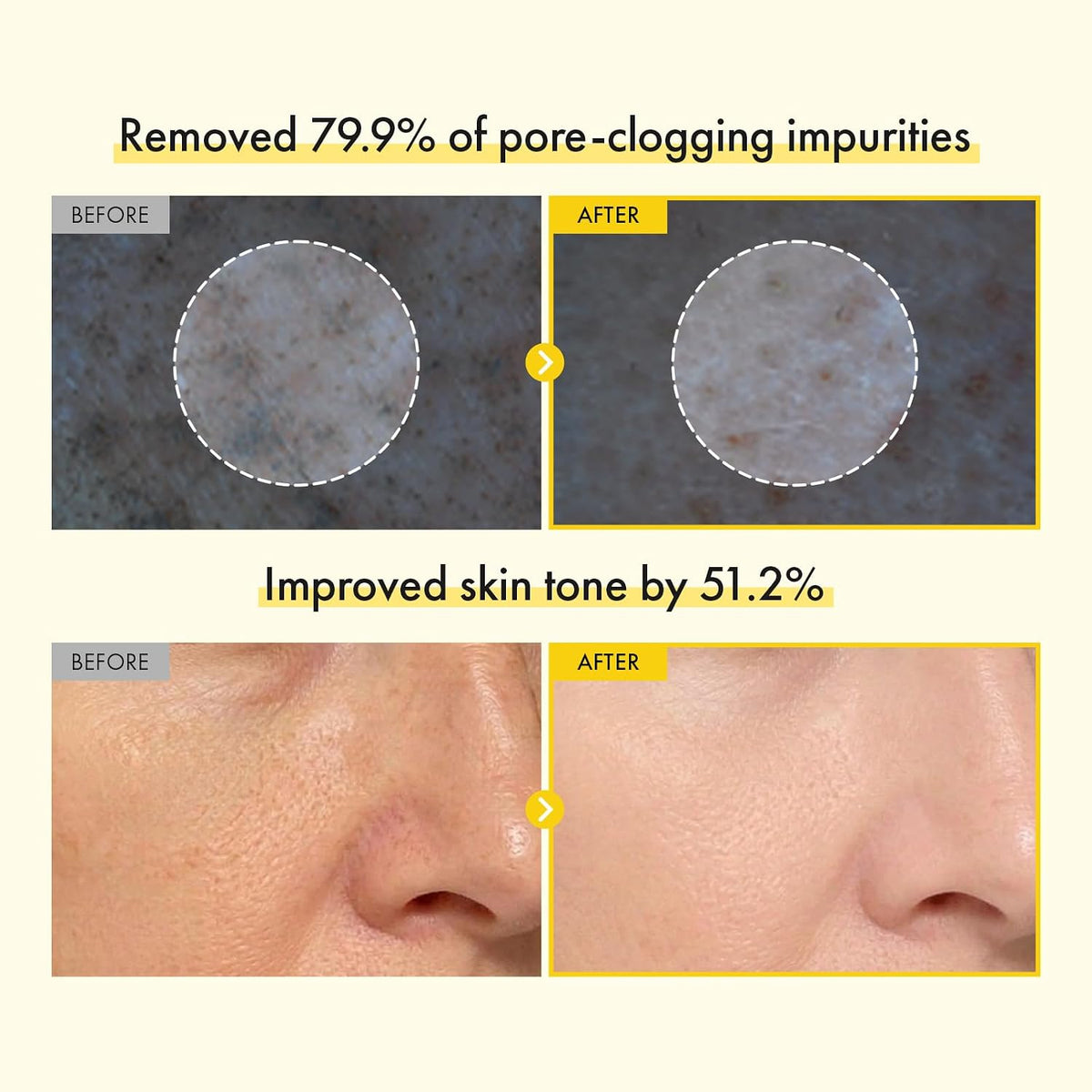 TOSOWOONG Mochi Whip cleanser texture close up with suspended brightening capsules