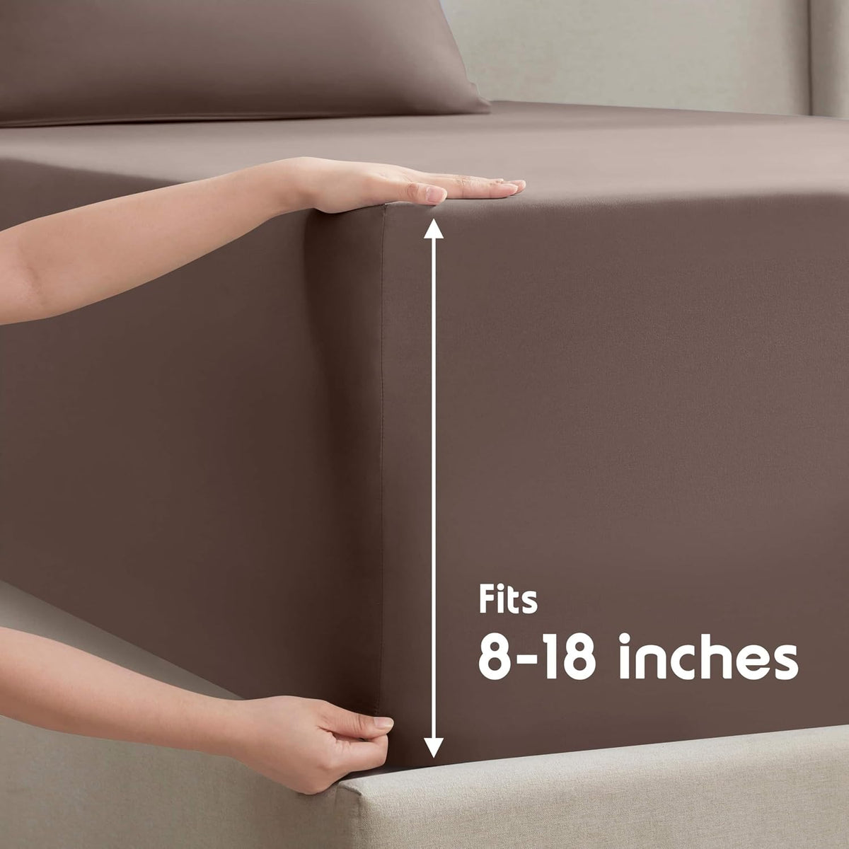 Nestl microfiber bed sheet fabric texture close up