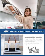 LOVEVOOK carry on duffle bag bottom shoe compartment open