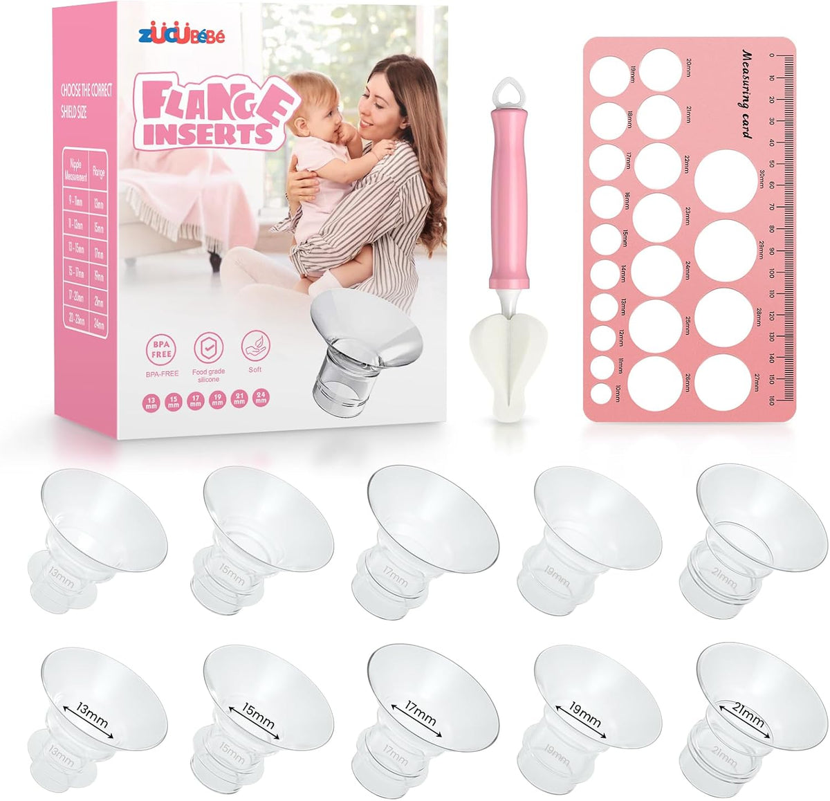 ZÜCÜBéBé flange sizing kit front view