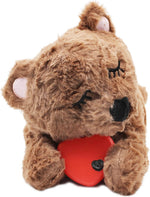 3T GROUP Puppy Heartbeat Toy Sleep Aid Dog Heartbeat Stuffed Animal Toy for Puppy Essentials Plush Pillow Pet Calming Anxiety Relief (Beige) - Image 12