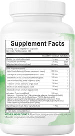 Micro Ingredients Liver Advanced Plus non-GMO and gluten-free certification icons