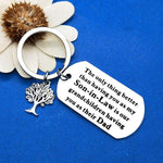 Dabihu son in law keyring showing stainless steel finish