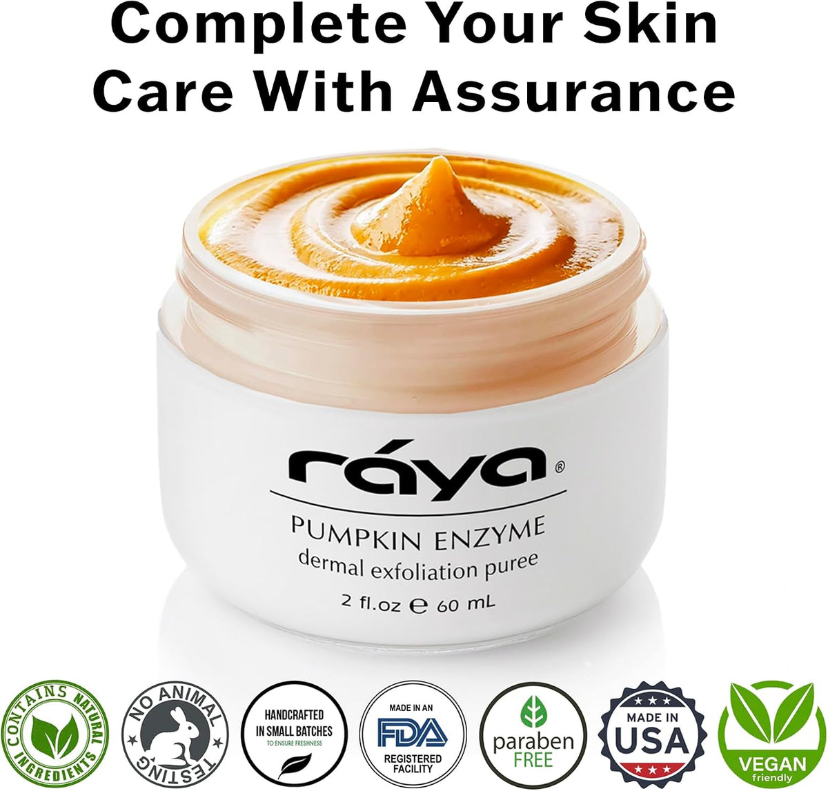 Raya skincare bottle with cap removed