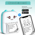 Carpower inkless Bluetooth printer with paper rolls