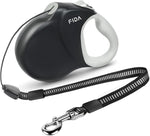 Fida 30ft retractable dog leash black front view