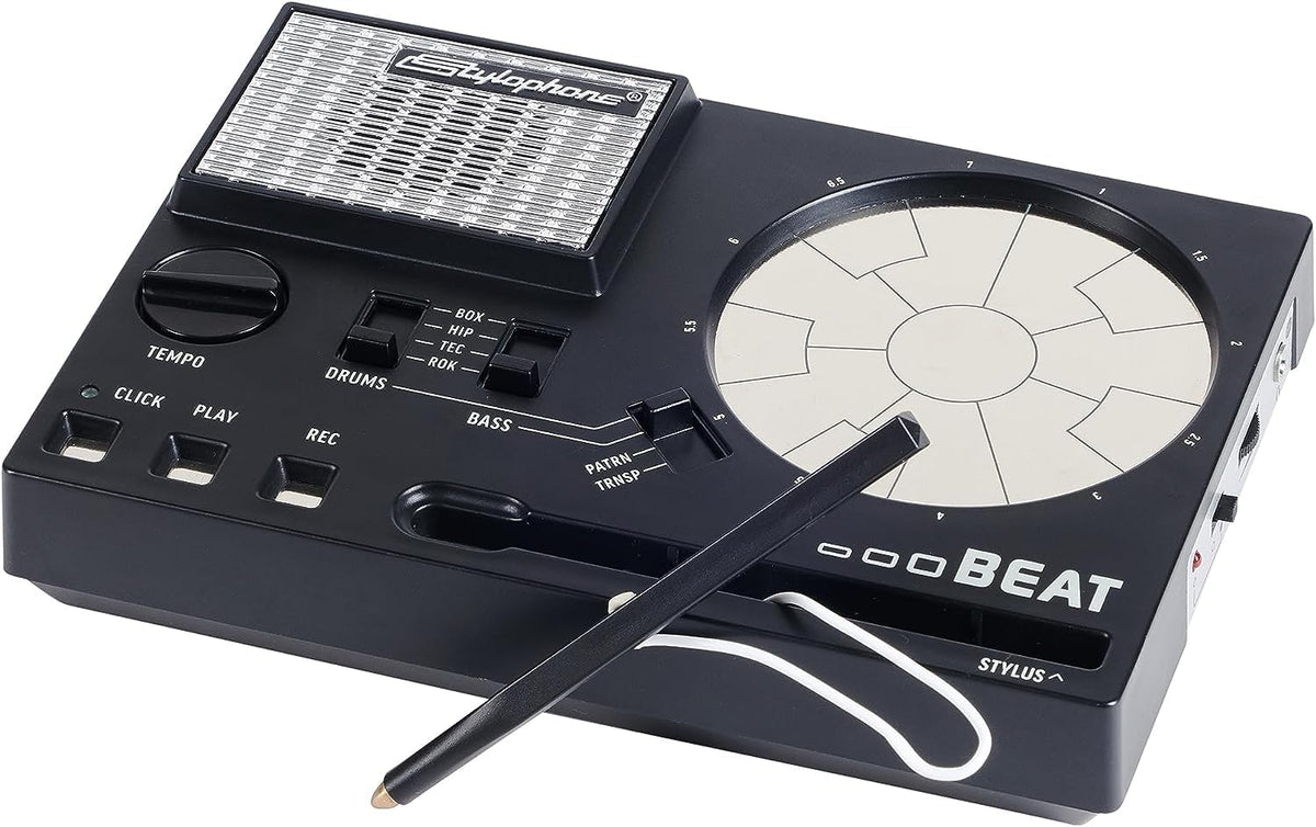 Stylophone Beat front view compact stylus drum machine