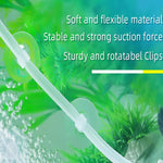 AQUANEAT fish tank suction holders showing how to route air pump lines neatly.