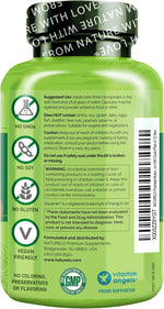 Naturelo postnatal supplement nutrition facts label
