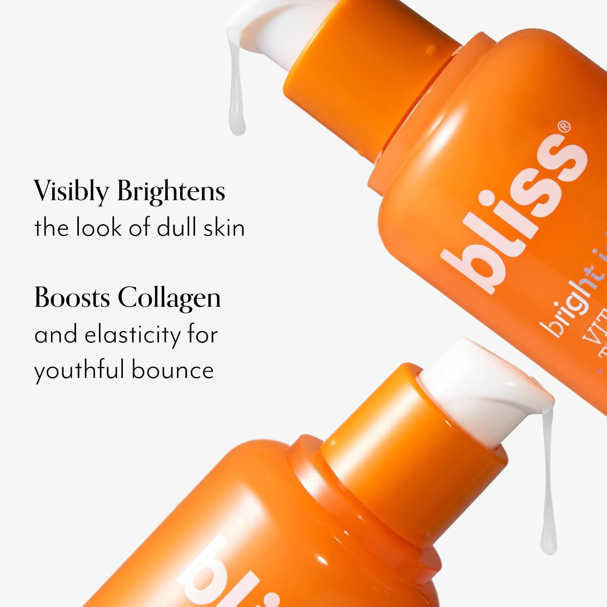 Bliss Bright Idea Vitamin C and Tri Peptide Serum bottle for morning skin brightening