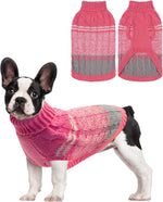 Mihachi Turtleneck Dog Sweater - Winter Coat Apparel Classic Cable Knit Clothes with Leash Hole for Cold Weather, Ideal Gift for Pet in New Year - Image 15