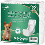 IMMCUTE Dog Diapers Male Small 50 Ct, Male Dog Diapers Disposable with Wetness Indicator, Adjustable Puppy Diapers Male, Flashdry Gel Technology, Male Dog Wraps for Incontinence & Marking - Image 15