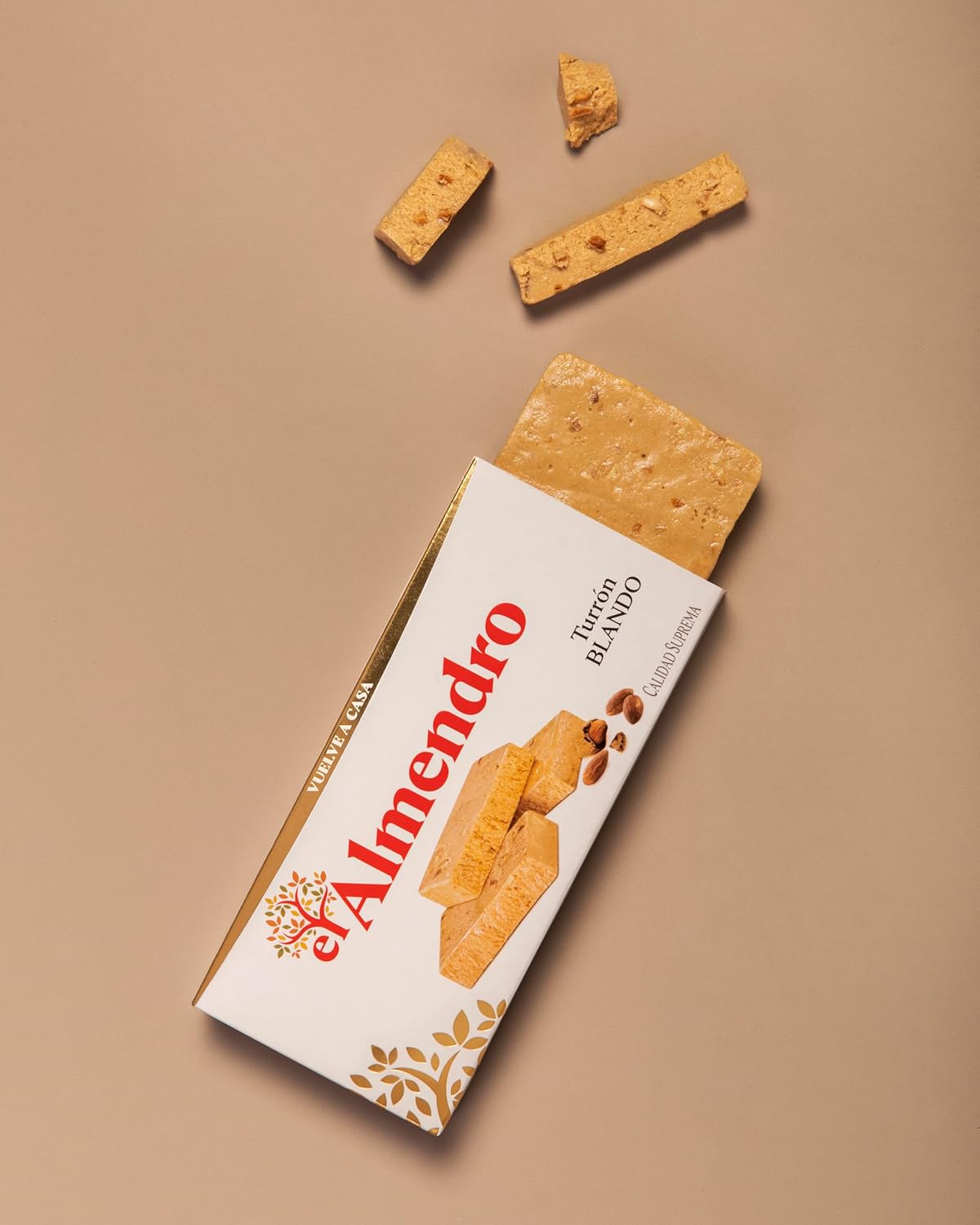 Traditional gluten free soft nougat confectionery bar from Spain
