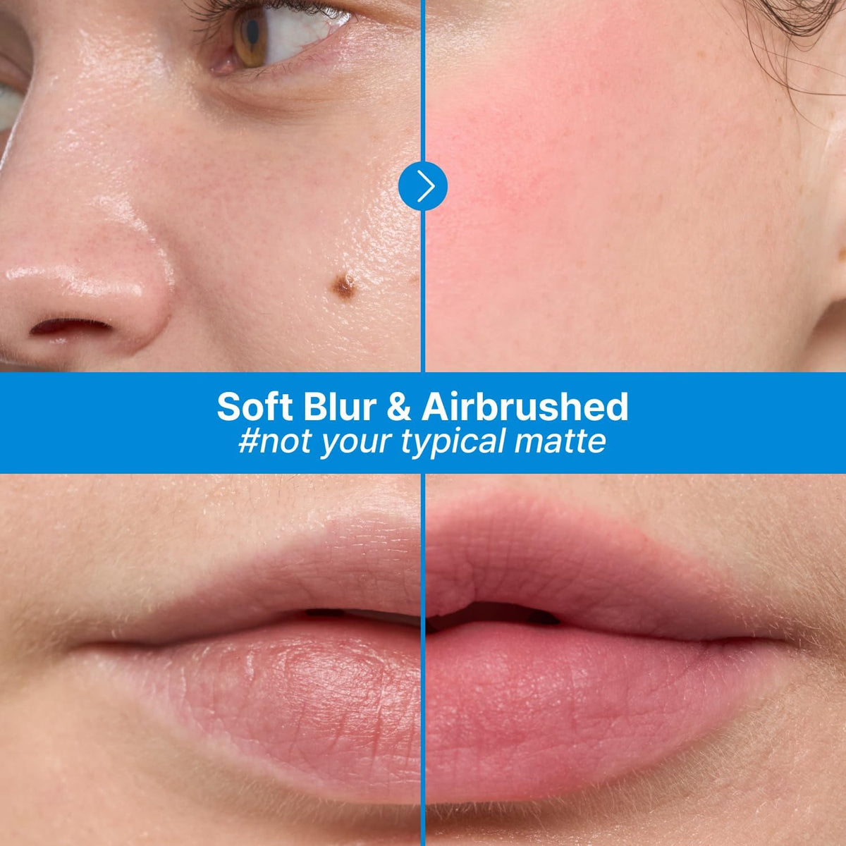 Model applying Fwee Lip And Cheek Blurry Pudding Pot to cheeks