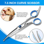Goritz professional dog scissors trimming thick matted fur on face and paws