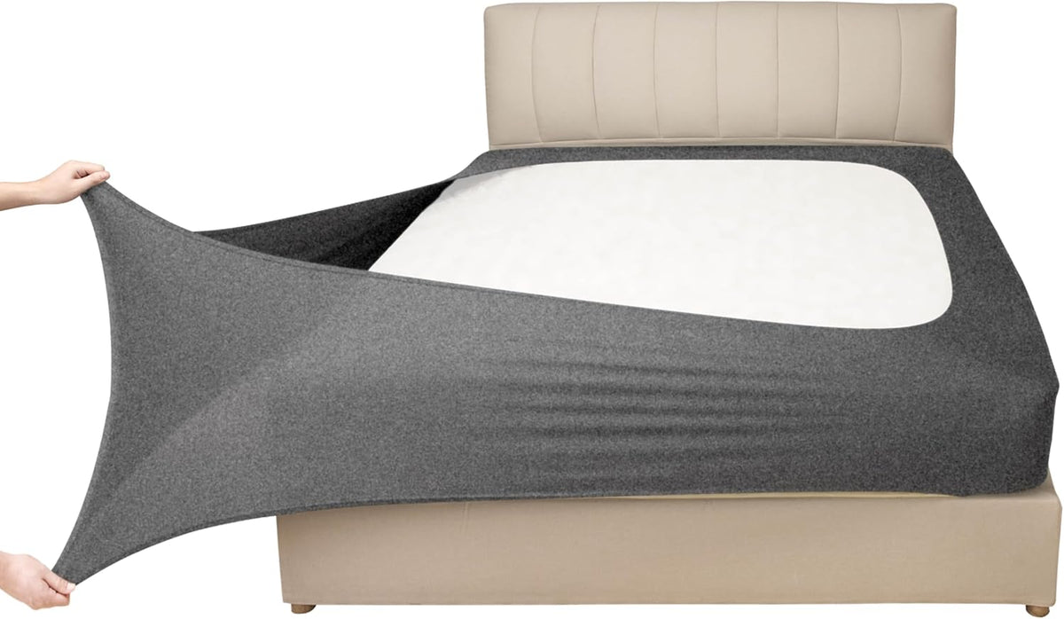 Stretch Jersey Box Spring Cover Twin/Twin XL, Light Gray | Stretch Jersey,Wrap Around,Ultra Soft,Non-Slip Snug Fit,Wrinkle Resistant Bed Skirt Alternative for Box Spring - Image 9