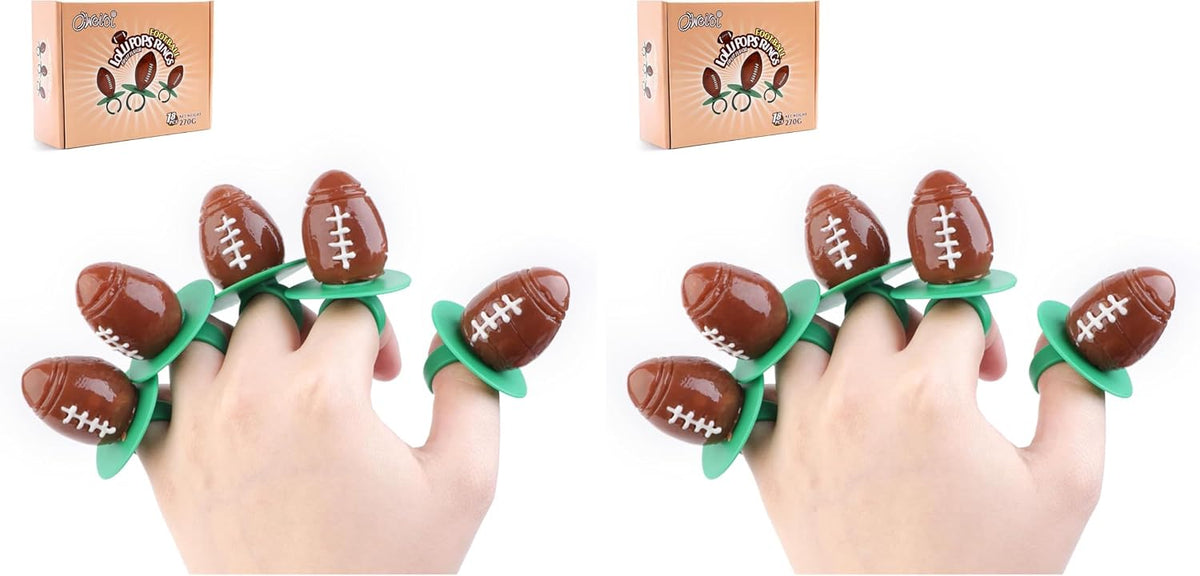 Soccer Ring Lollipops,Individually Wrapped Candy for Birthday Party Favors,football Candy Lollipops Suckers,18 Count - Image 10
