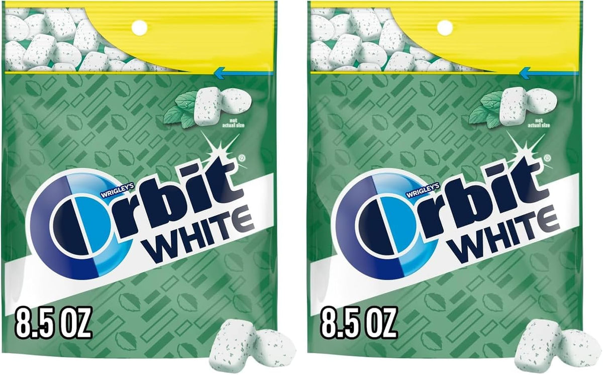 ORBIT WHITE Sweet Mint Sugar Free Gum, Soft Chew ADA Approved Chewing Gum, 120 Ct Resealable Bag - Image 11