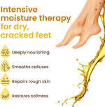 Bloomora moisturizing foot socks active ingredients graphic