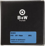 B+W camera lens filter packaging with authenticity QR code