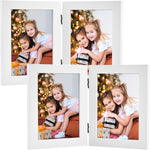 Frametory, 4x6 Double Picture Frame Black, 2 Pack | Real Glass Front, Hinged 2 Photos Collage, Side by Side Standing Desktop Frame - Image 13