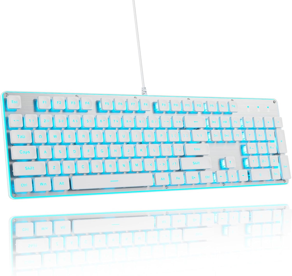 Surmen G1000 gaming keyboard profile showing slim build and durable base