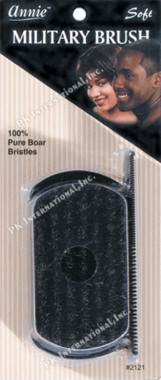 Annie Soft Mini Wave Brush #2123-100% Pure Boar Bristles, Reinforced Bristles, Black, Unisex, Wavy Hair - Image 9
