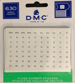 DMC 6103 Floss Number Stickers, 630-Stickers - Image 1
