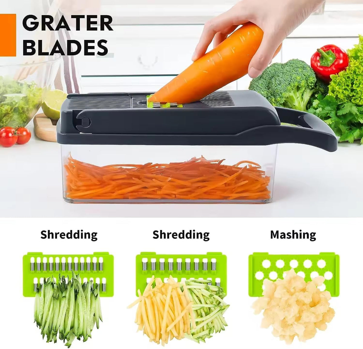 Fanxing Neon Lamp food processor with safety hand guard