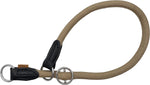 Braided Round Martingale Dog Collar, Training Collar with Slidable Stop Ring and Adjustable Stopper - Ideal for Medium Dogs (M(1/3") - 18" Long, Light Blue) - Image 13