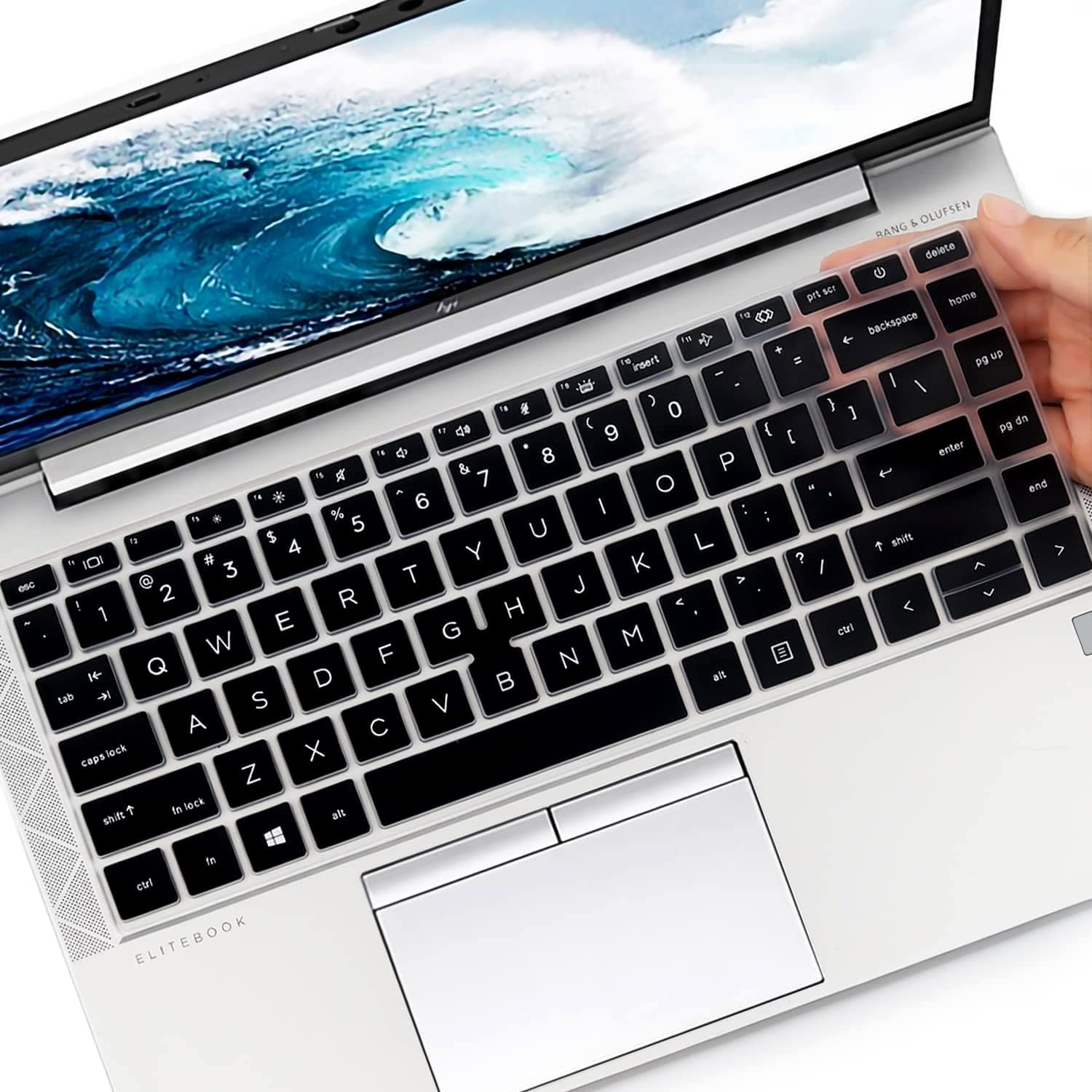 MUBUY-GOL keyboard cover front view for HP EliteBook laptop accessories