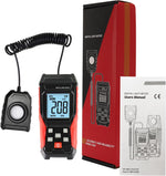 Light Meter Digital Lux Meter Handheld Illuminance Light Meter with 360 Degree Rotating Sensor, 4 Digit LCD Display 0~200,000 Measurement Range Luxmeter Tester for Plants, Headlights, Home & Office - Image 9