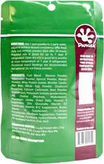 Authentic USA imported Pangea gecko diet ingredients label