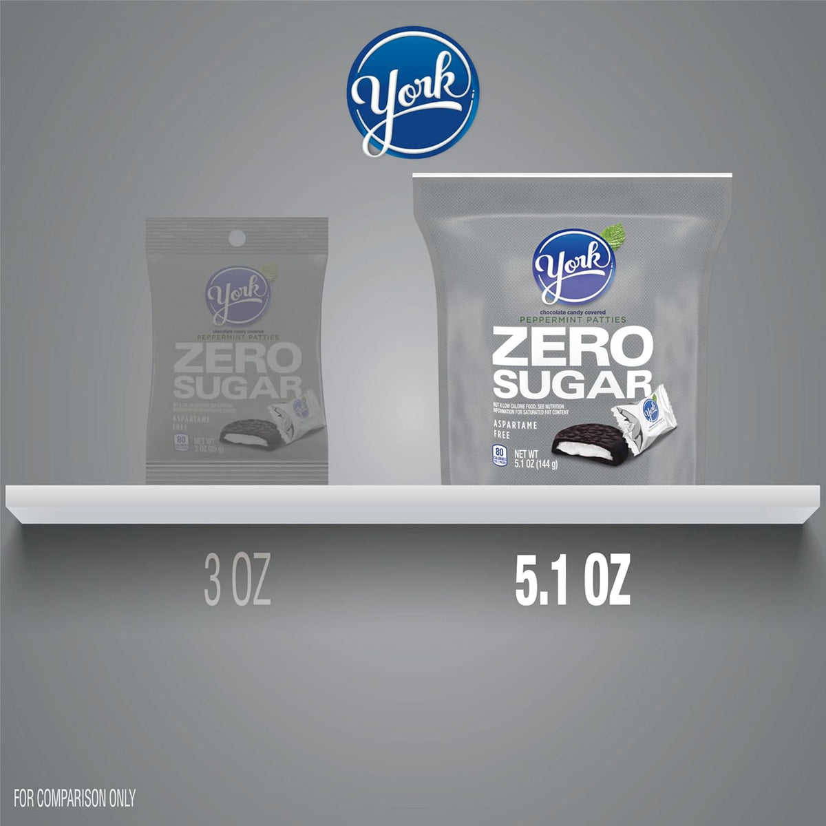 Group of individually sealed dark chocolate peppermint candies highlighting portability and freshness features.