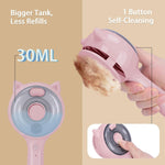 Waterless shampoo bottle included with steam brush set