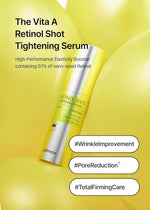 Authentic Celimax Korean retinol tightening serum and booster packaging for night routine.