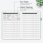 Kumeer budget planner displaying 120gsm paper thickness