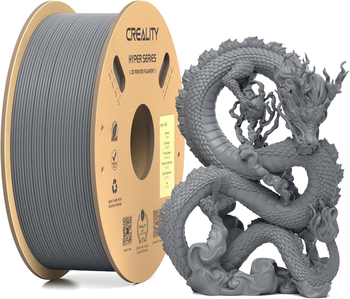 Official CREALITY Hyper PLA-CF (Carbon Fiber) Filament 1.75mm, High Speed PLA-CF 30-300mm/s 3D Printer Filament, Dimensional Accuracy +/-0.02mm, Fit Most FDM 3D Printers1KG(2.2lbs) Spool Black - Image 13
