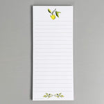 Nancy Nikko magnetic fridge notepad showing lemon design sheet